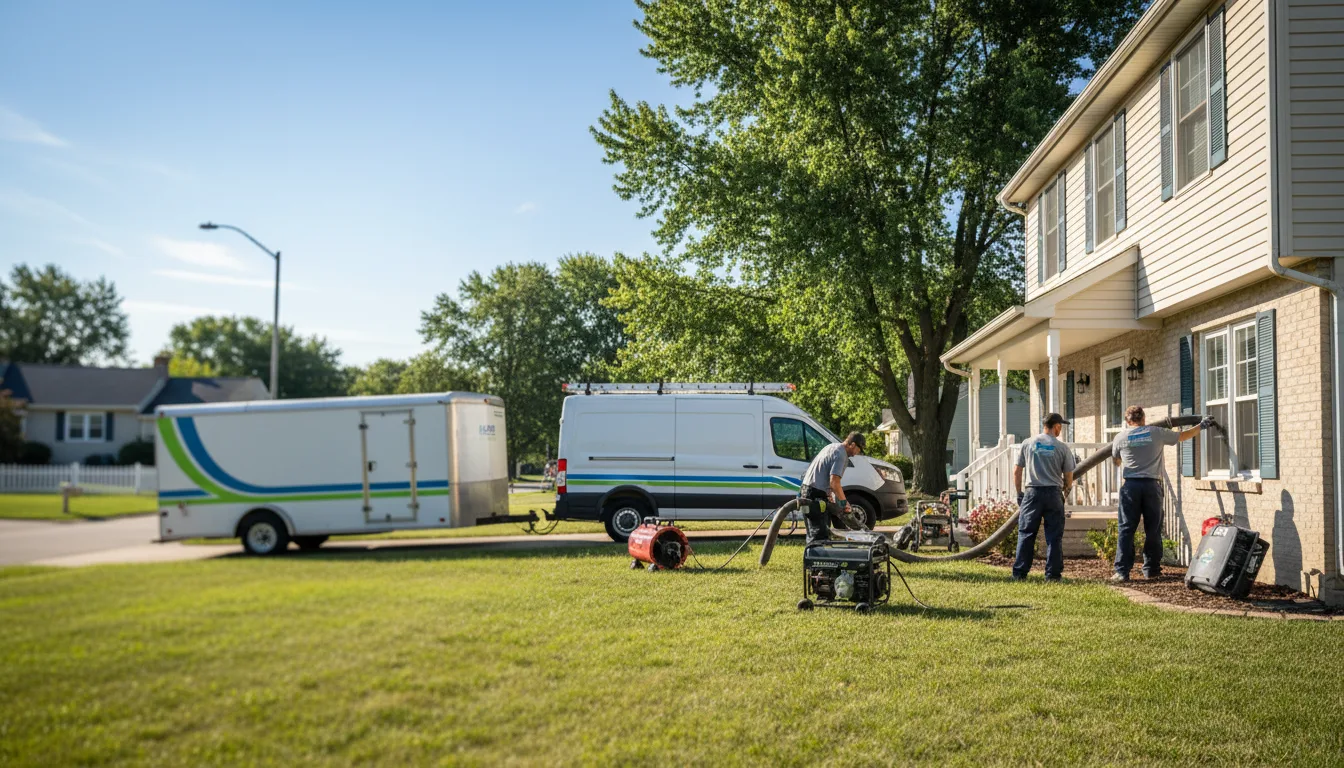 Flooded Basement Restoration And Cleanup With Repair in Elliott, IL near me